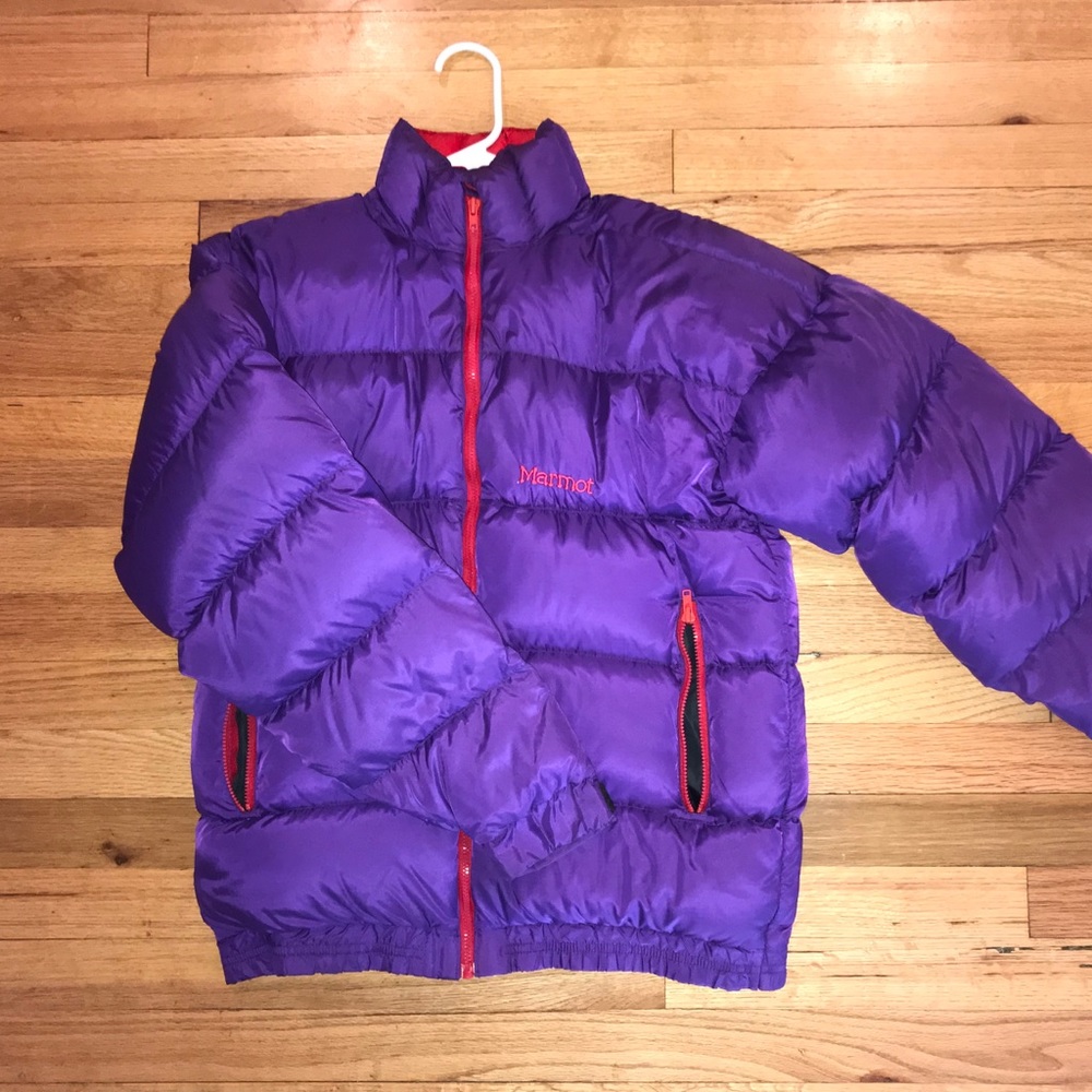 Old School Marmot warm puffy down jacket. S/M